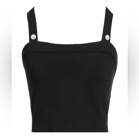 MAJE Button-embellished knitted cropped top sz 3 168$ - Picture 2 of 14